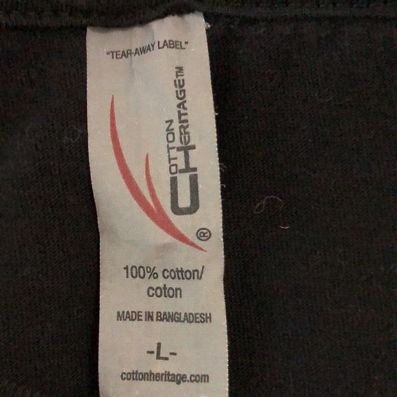 Mens black LAPG “gunpowder is my man glitter” T-Shirt size Large - Picture 5 of 6